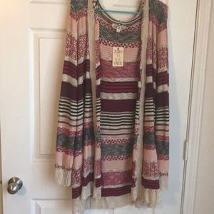 Cardigan with hooded